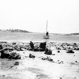View of the Coorong between Snake Island and Younghusband Peninsula