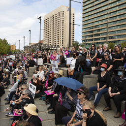 Crowd at the Adelaide Women's March 4 Justice protest, Tarntanyangga / Victoria Square