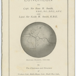 Menu of a luncheon at the Hotel Cecil, London.