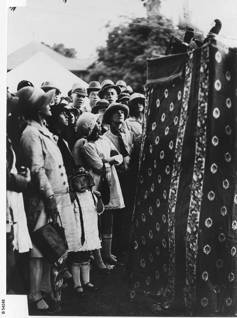 A Punch and Judy Show • Photograph • State Library of South Australia