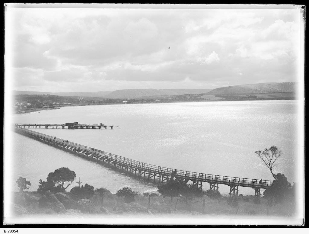 View of Causeway and Victor Harbor • Photograph • State Library of