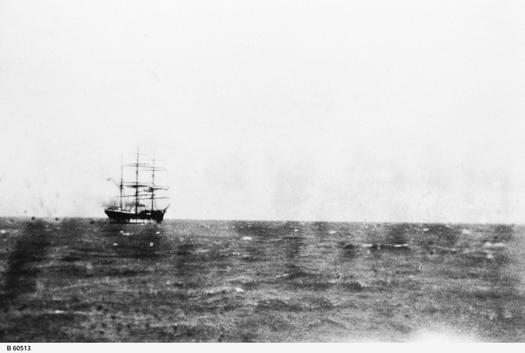 Distant view of the windjammer 'Penang' • Photograph • State Library of