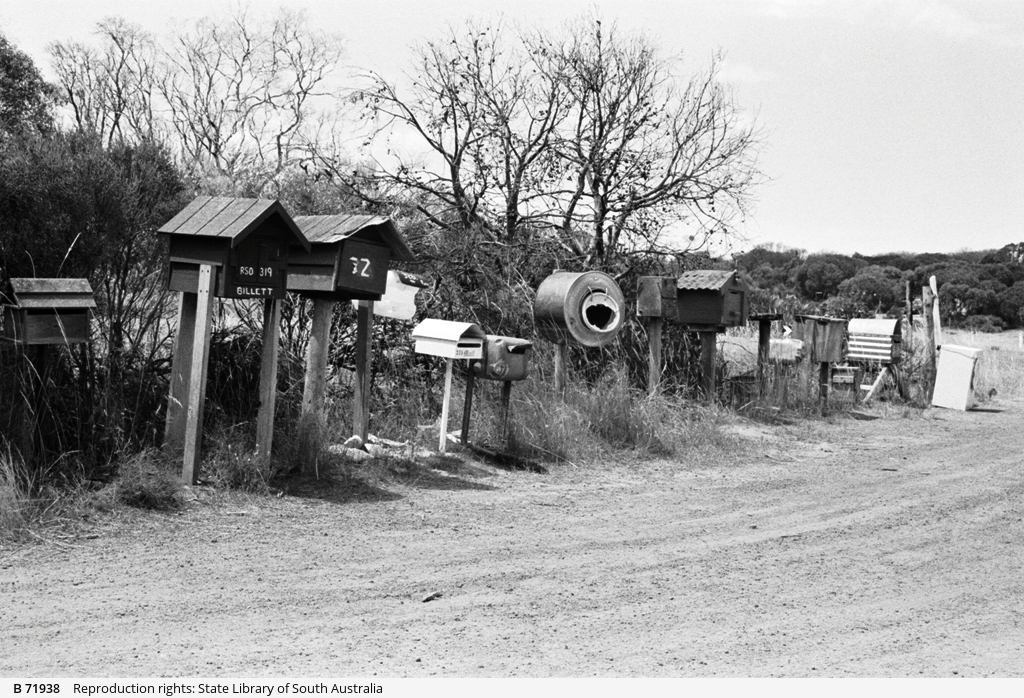 Kangaroo Island letter boxes • Photograph • State Library of South ...