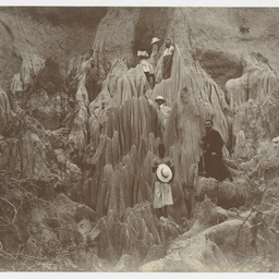 Group in weather landform