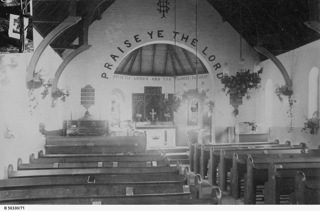 Interior of St John's Church, Taree • Photograph • State Library of South Australia Interior of St John's Church, Taree • Photograph • State Library of South Australia