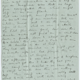 Letter from Ross Smith in Egypt camp during World War I to his mother