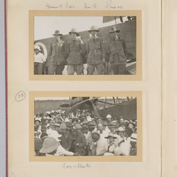 Photographs of inaugural England - Australia flight