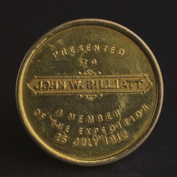 Medallion of 50th Anniversary of John McDouall Stuart Expedition