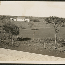 Huts and cook house at Bulgunnia