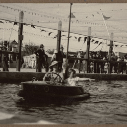 Bumper boats, possibly at Glenelg.