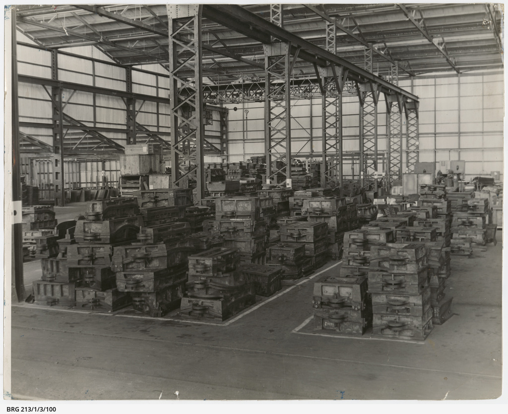 Car body panel press tools • Photograph • State Library of South Australia