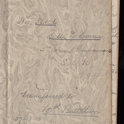 Diary of Private Eric Le Cornu of 10th Battalion