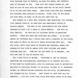 Letters from Carl Linger