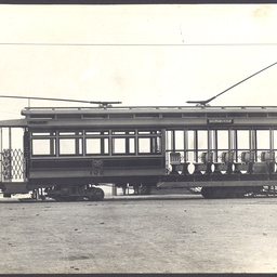 An 'E' class open seater tram