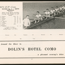 South Australian Rowing Association : SUMMARY RECORD