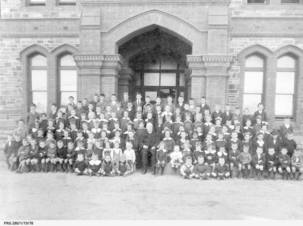 Children outside the Goodwood Orphanage • Photograph • State Library of