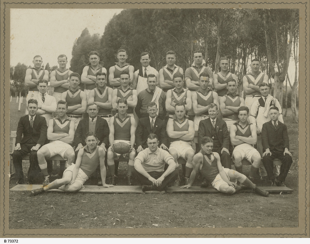 Glenroy Football Club, Premiers, 1933 • Photograph • State Library of