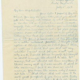 Letters written by Herbert Clough