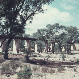 Railway viaduct at Aroona.