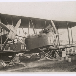 Vickers Vimy undergoing an overhaul at Singapore