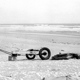 George Ross on Ocean Beach opposite Nine Mile Point on The Coorong