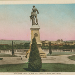 Colonel Light's statue, overlooking Adelaide