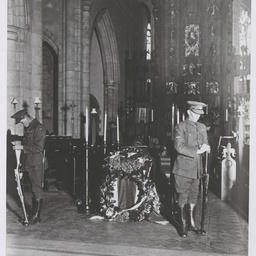 Ross' catafalque in St Peter's Cathedral.