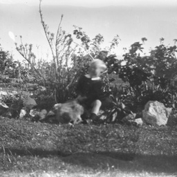 Child in garden