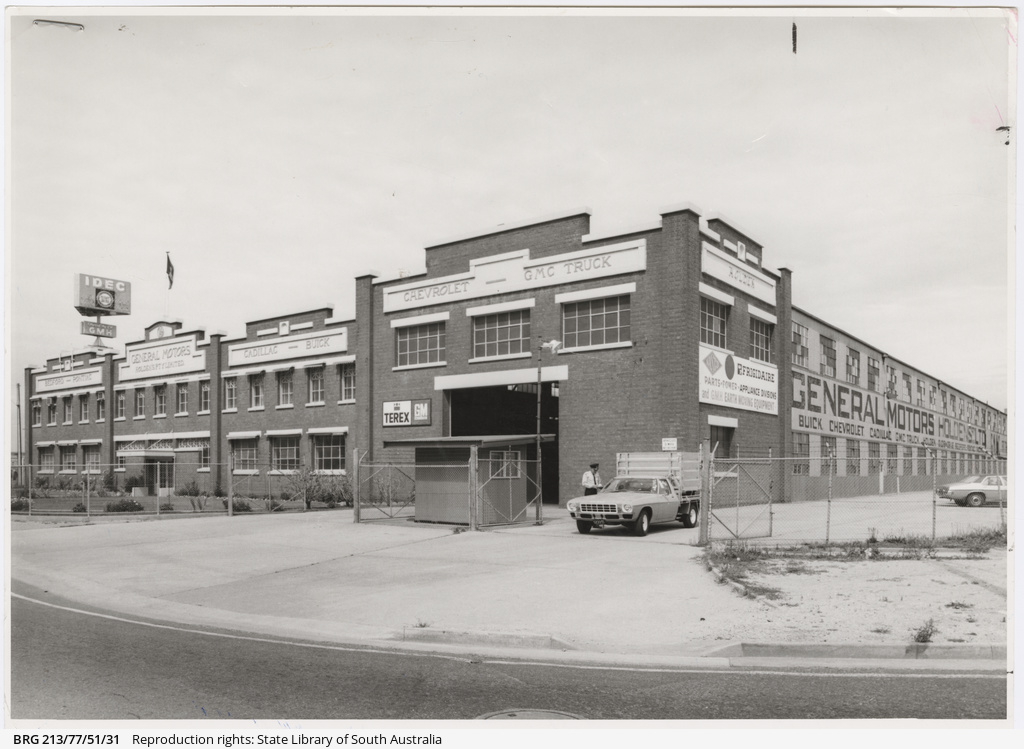 [Photographs of General MotorsHolden's Birkenhead and Beverley plants] • Photograph • State