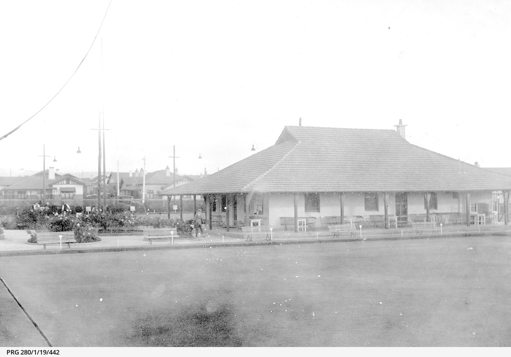 Lawn bowls club in Adelaide • Photograph • State Library of South Australia