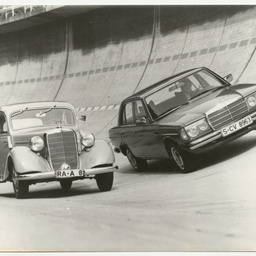 Photographs relating to Messenger Press : cars