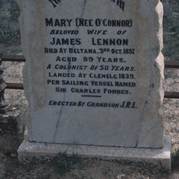 Headstone in Beltana Cemetery.