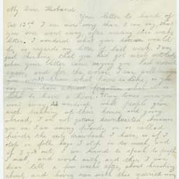 Letters written by Herbert Clough