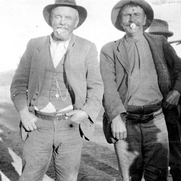 Two men, possibly drovers in Central Australia