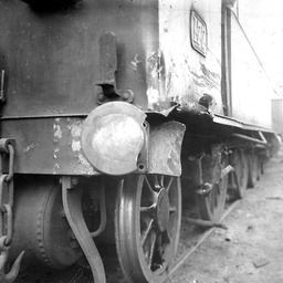 Damaged locomotive no.177 after a collision