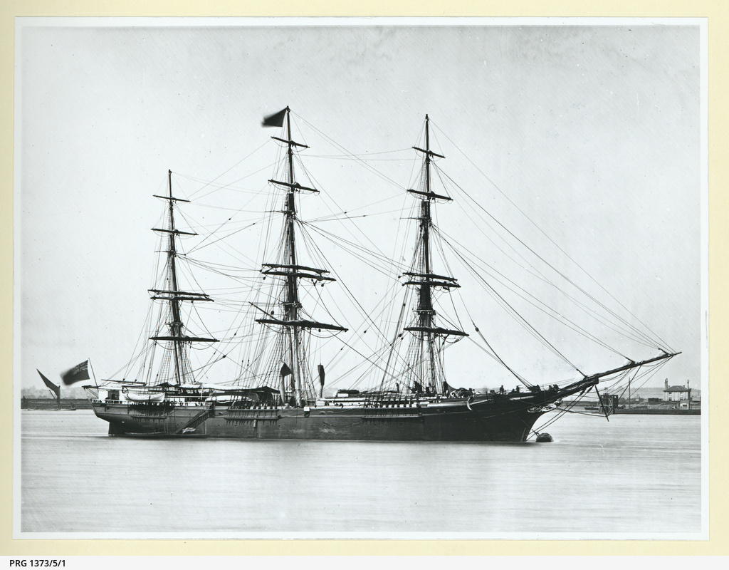The 'Light Brigade' moored near Gravesend • Photograph • State Library