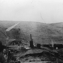 Brown coal mine and dump at Noarlunga