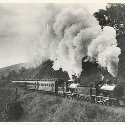 Photographs relating to Messenger Press : trains