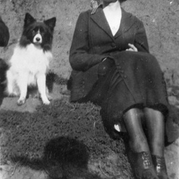 Woman and dog