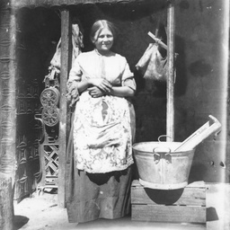 Woman on washing day
