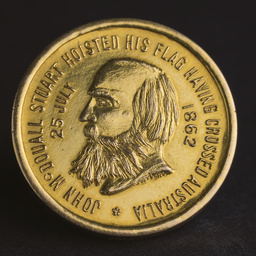 Medallion of 50th Anniversary of John McDouall Stuart Expedition