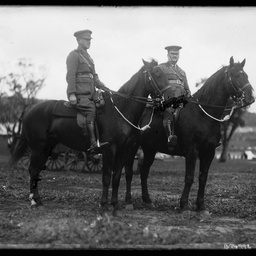 Two mounted officers