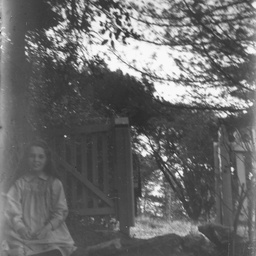 Young girl in a garden