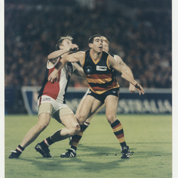 Photographs relating to football, including Adelaide Crows