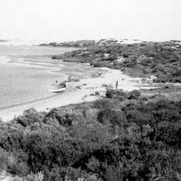 Looking South-east over the bay at Nine Mile Point on The Coorong