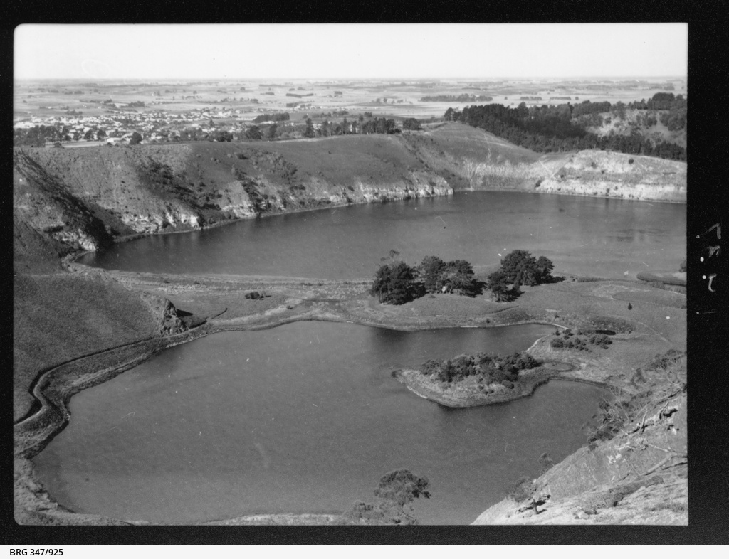Lakes at Mount Gambier • Photograph • State Library of South Australia