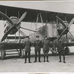 Vickers Vimy and crew.