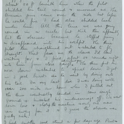Letter from Ross Smith during World War I to his mother, Palestine