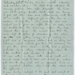 Letter from Ross Smith in Egypt camp during World War I to his mother