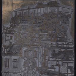 'View of Acropolis from Hotel Window' printing plate